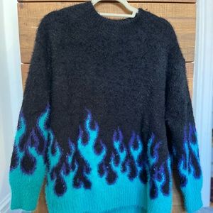 adika oversized flame sweater